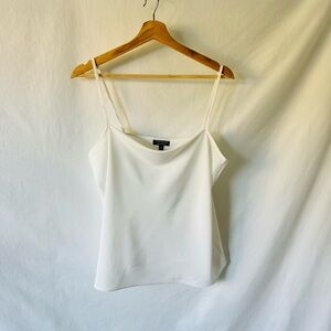 2/$20 - Topshop White Cowl Neck Spaghetti Strap Tank Top